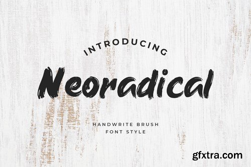 Neoradical Handwritten Brush Font