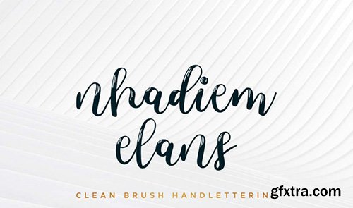 Nhadiem Elans Calligraphy Font