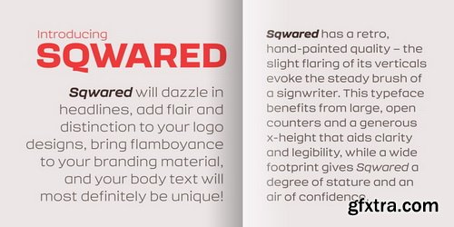 Sqwared Font Family