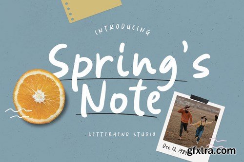 Spring’s Note – Handwritten Font