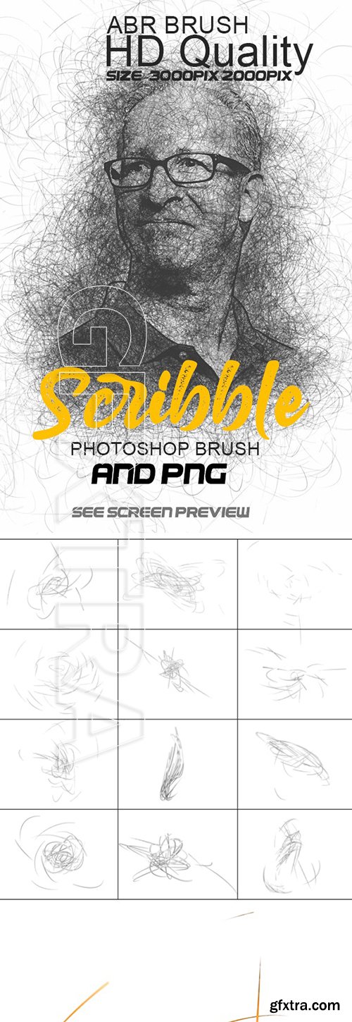 GraphicRiver - Scribble Photoshop Brushes 25748103