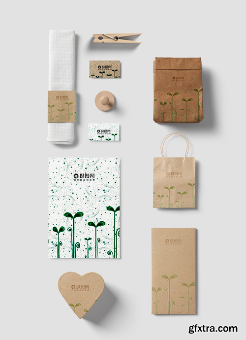 food and beverage packaging vi mockup display