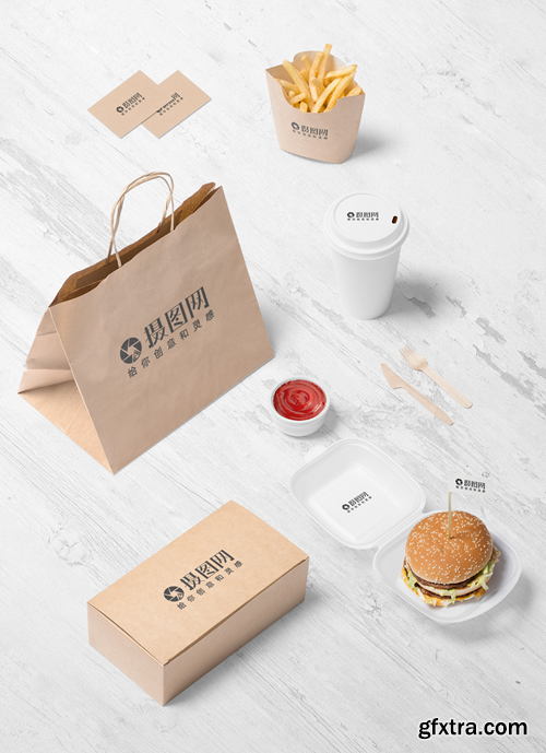 coffee shop brand vi mockup