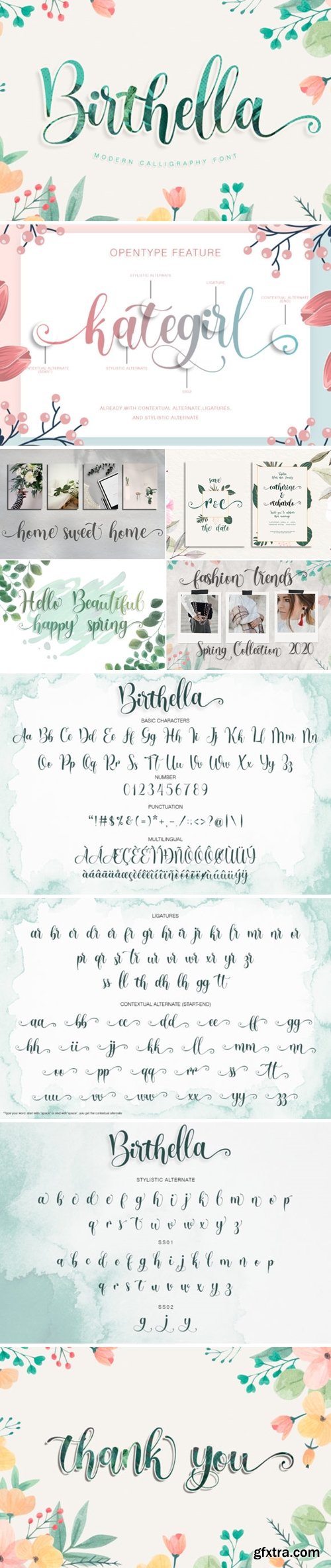 Fontbundles - Birthella || Modern Calligraphy 518084