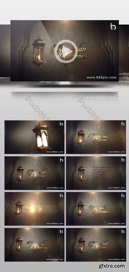 PikBest - Golden particles Ramadan theme festival titles opening ae template - 102727