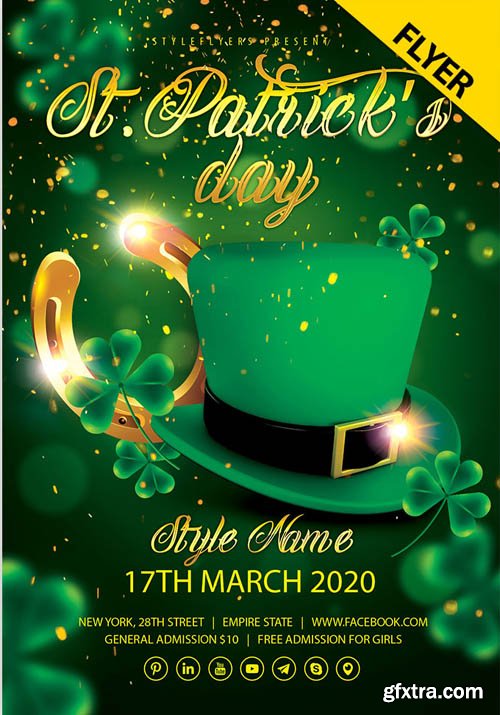 St. Patricks Day V1503 2020 PSD Flyer Template