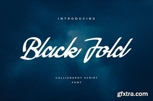 Black Fold Script Handwritten Font