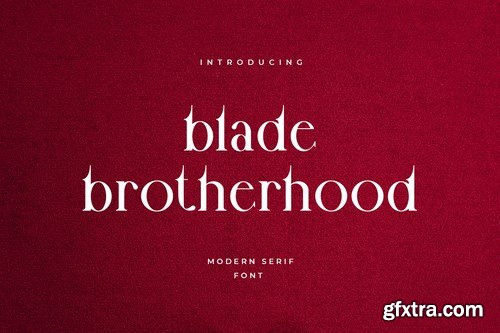 Blade Brotherhood Serif Typeface Font