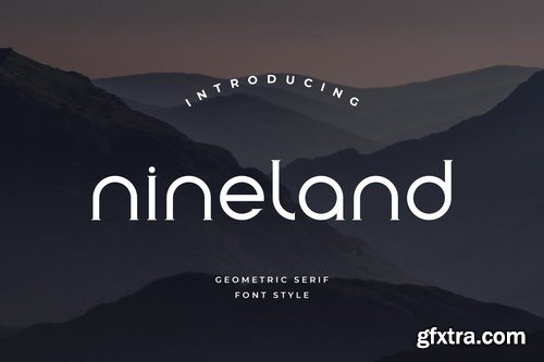 Nineland Modern Geometric Serif Font