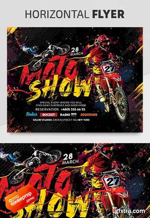 Moto Show V1503 2020 Premium PSD Flyer Template