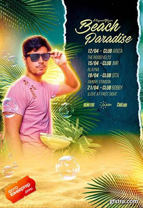 Beach Paradise V1503 2020 Premium PSD Flyer Template