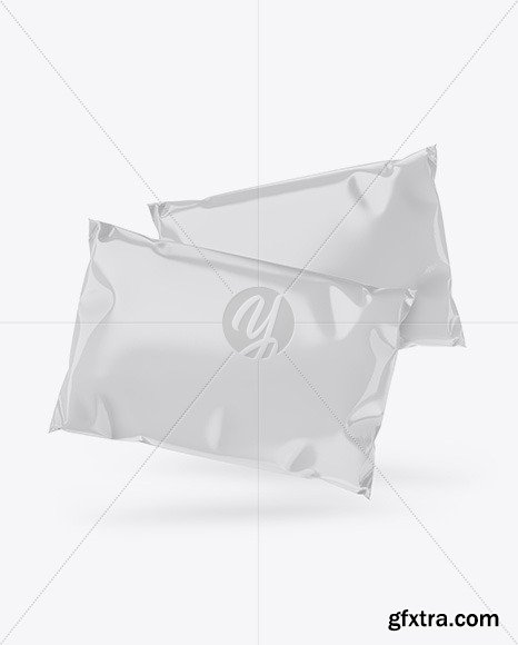 Two Glossy Mailing Bags Mockup 56688