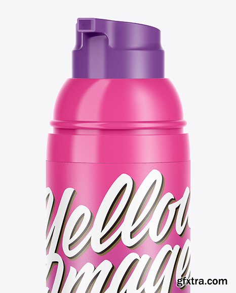 Cosmetic Bottle With Pump Mockup 56488