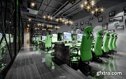 Internet cafe public area design 04