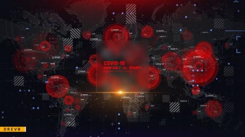 Videohive - Virus Map Intro