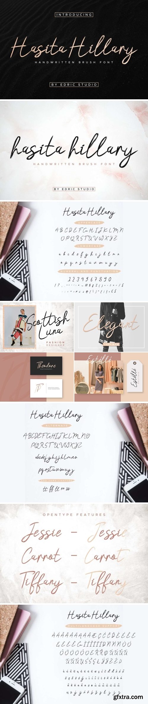 GraphicRiver - Hasita Hillary Brush Font 26010554