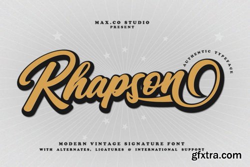 Rhapson Script Font