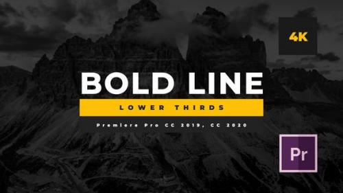 Videohive - Bold Line Lower Thirds