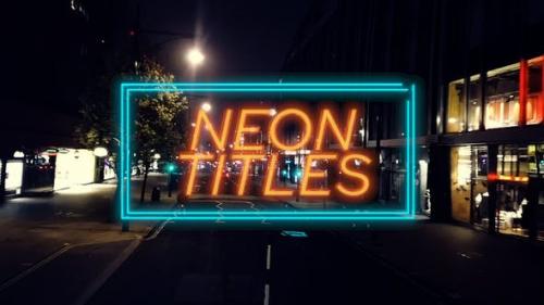 Videohive - Neon Titles Promo