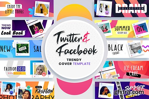 Facebook & Twitter Cover Templates