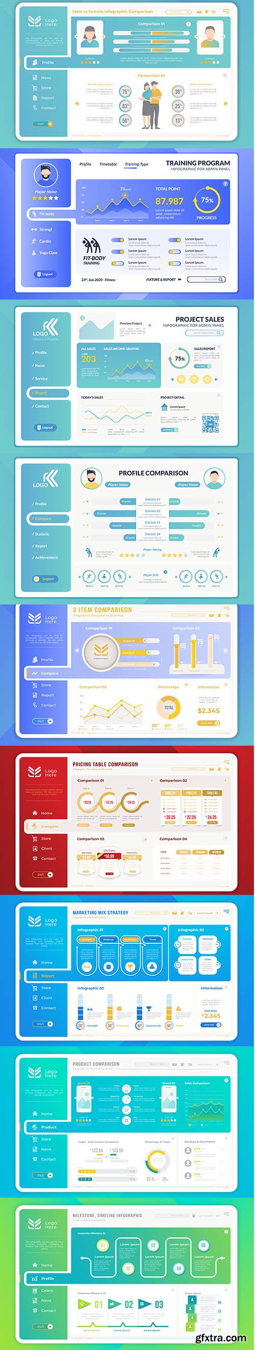 Pricing Table Comparison Infographic Template