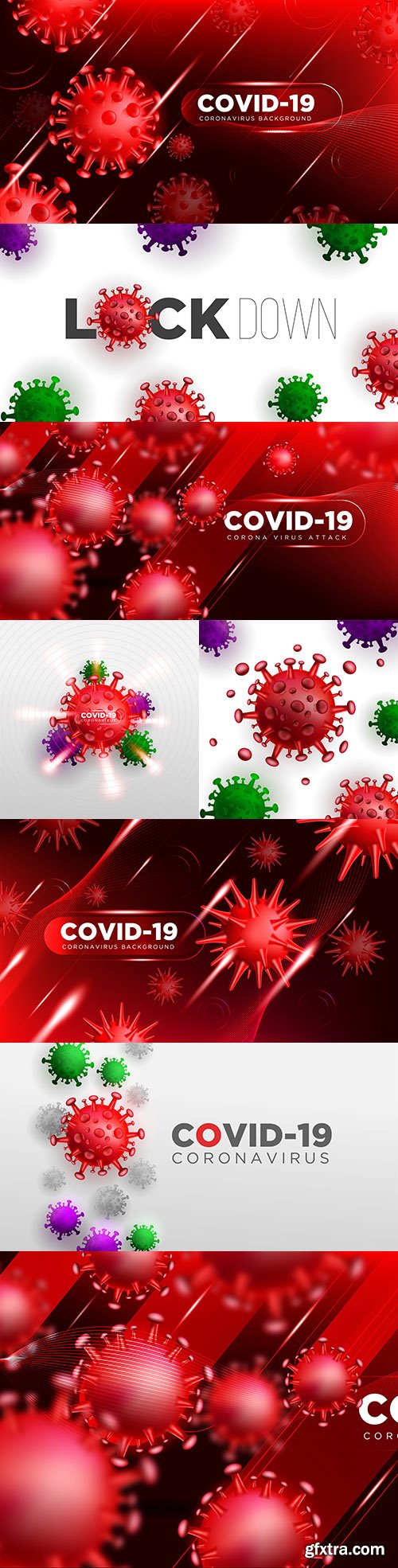 Covid coronavirus 3d background illustration design