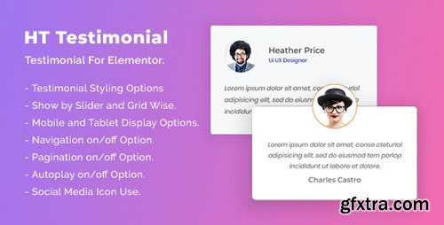 CodeCanyon - HT Testimonial For Elementor v1.0.0 - 26029575