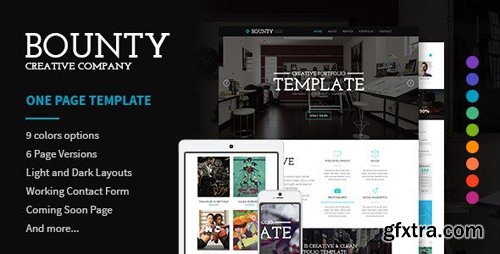 ThemeForest - Bounty v1.0 - Modern Responsive HTML Template (Update: 2 April 15) - 7293626