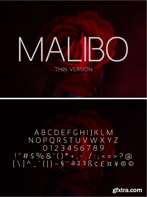 Malibo Thin Font