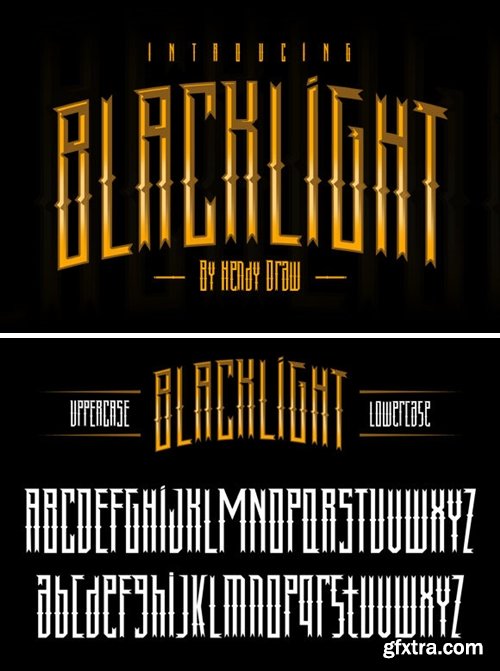 HD Black Light Font