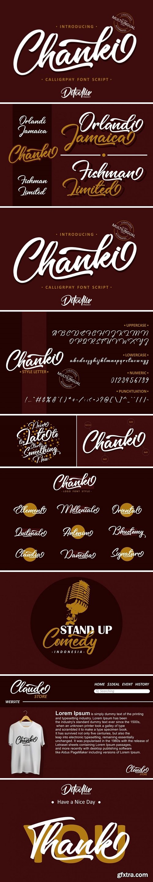 Fontbundles - Chanki Calligraphy Script 520816