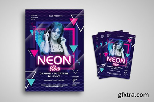 Neon Party Flyer