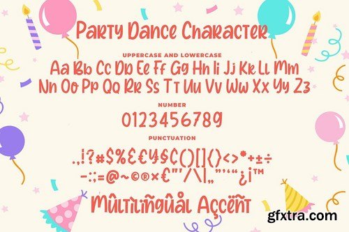 Party Dance - a Quirky Font