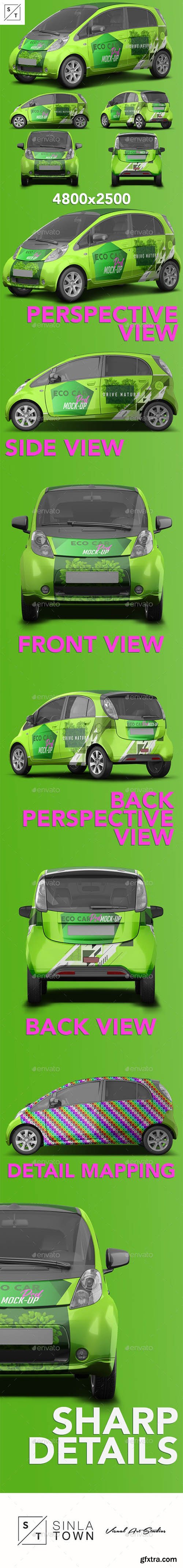 GraphicRiver - Realistic Electric Car PSD Mockup 23126058