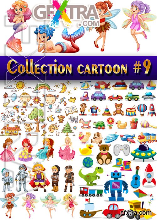 Collection cartoon #9 Stock Vector