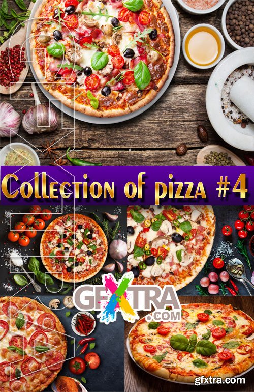 Collection of pizza #4 - Stock Photo