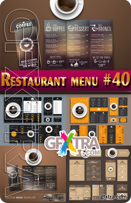 Restaurant menu #40 - Stock Vector