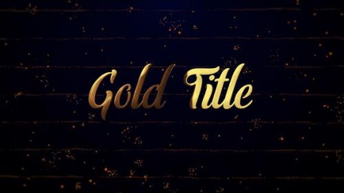 Videohive - Gold Titles (Particles Intro)