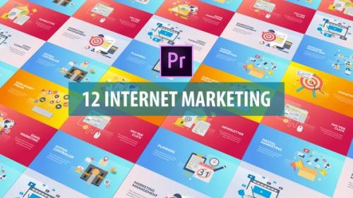 Videohive - Internet Marketing - Flat Animation (MOGRT)