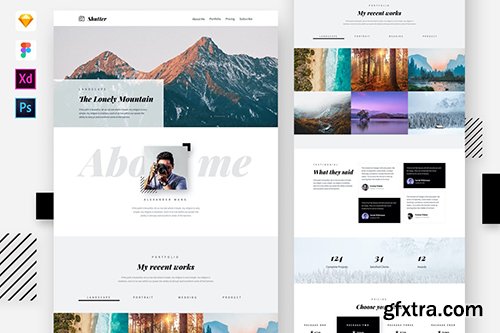 Shutter - Photography Website Template.psd