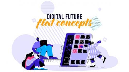 Videohive - Digital Future - Flat Concept