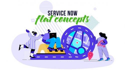 Videohive - Service Now - Flat Concept