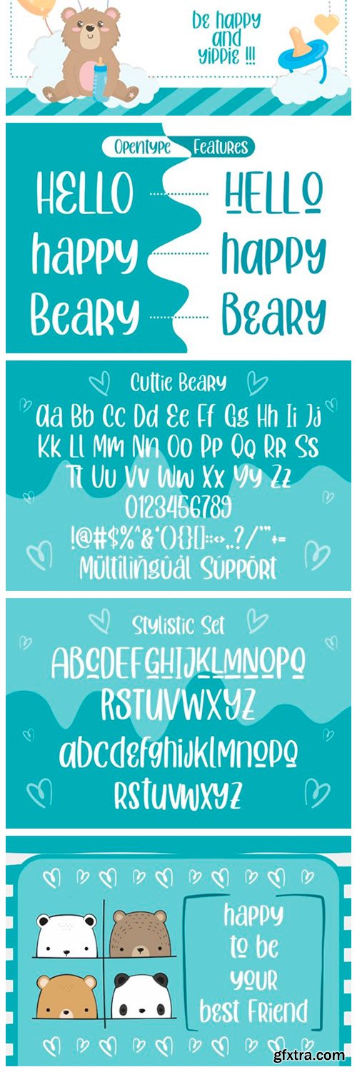 Cuttie Beary Font