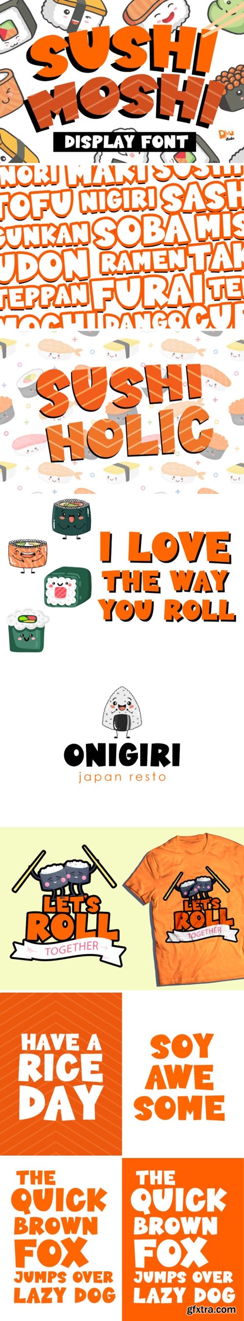 Sushi  Moshi  Font