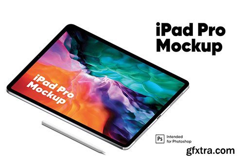 iPad Pro Isometric Mockup