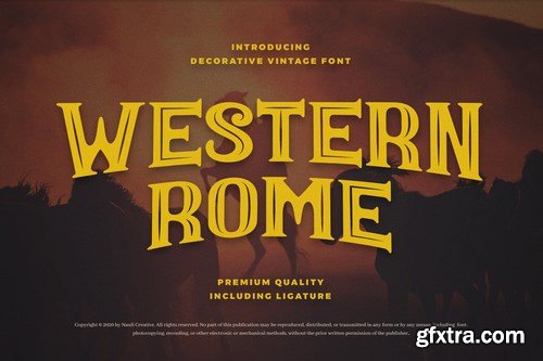 Western Rome - Vintage Western Font