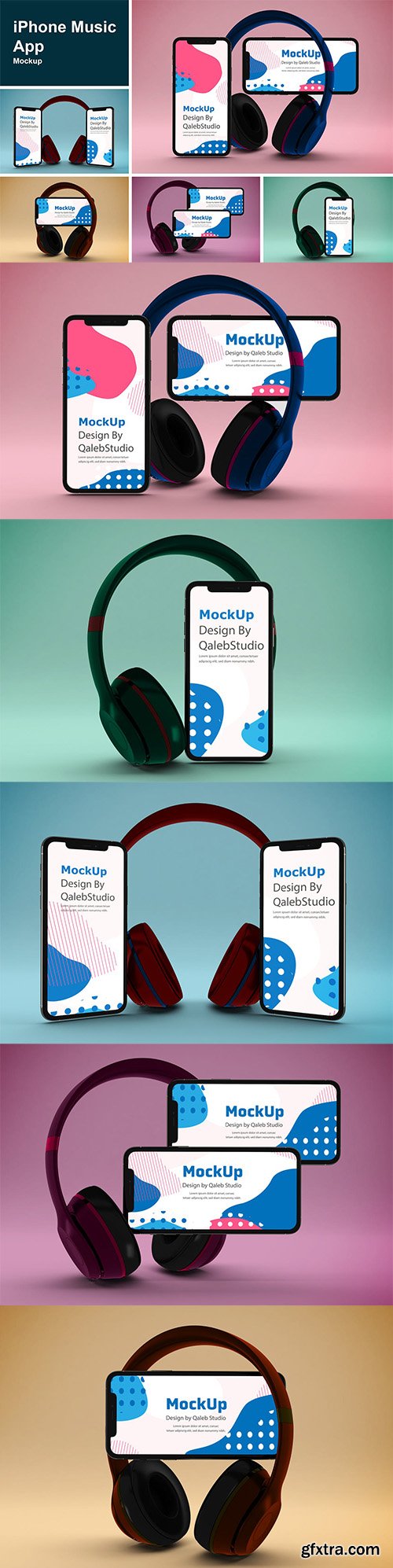 iPhone Music App Mockup