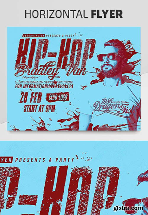 Hip-Hop Artist V2003 2020 Premium PSD Flyer Template