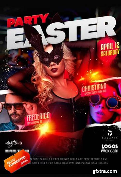 Easter Party V2103 2020 Premium PSD Flyer Template