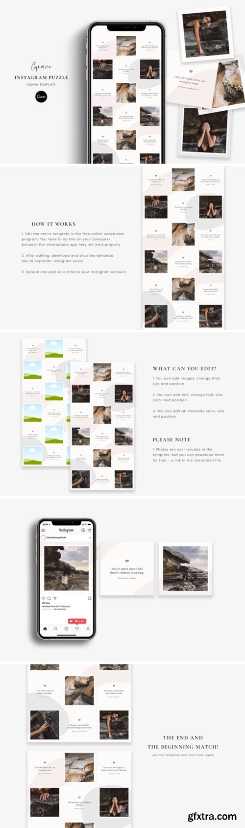 Instagram Puzzle Canva Template - Grace 3741358